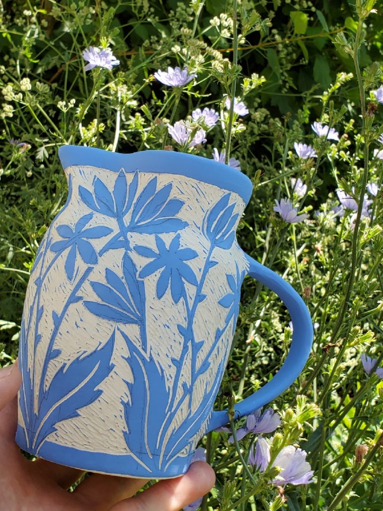 porcelain greenware jug