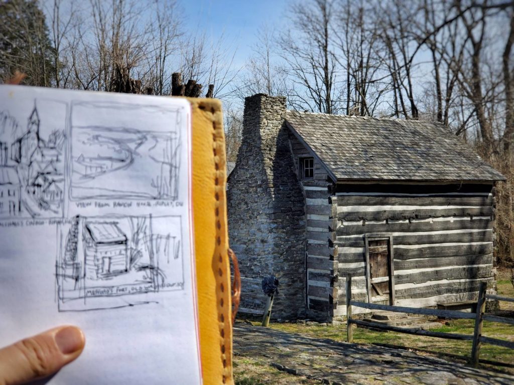 sketch of meffords fort in old washington kentucky