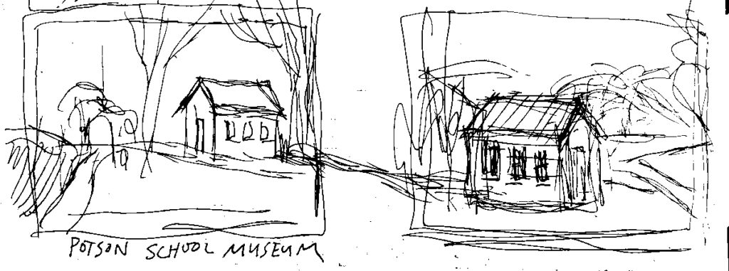 sketches of the poston school museum in fleming county kentucky