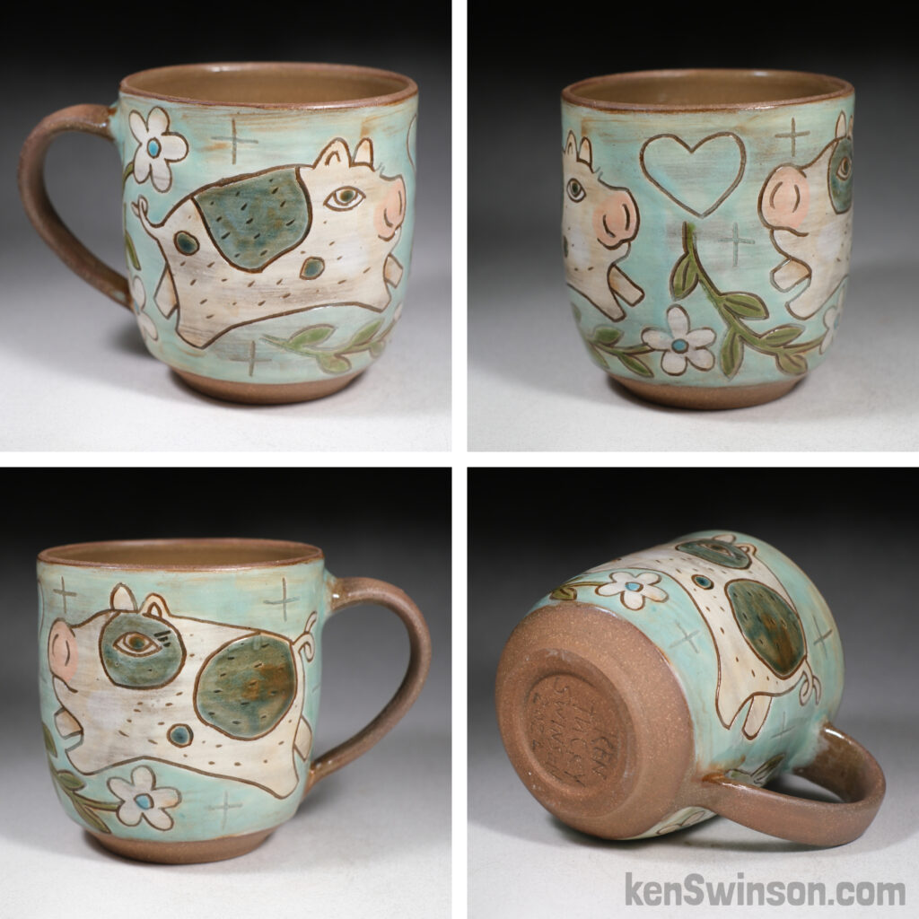 A mug. Before and after kiln. Using electric brown clay and smokey merlot  glaze. Very pleased with the way it turned out. Enjoy :) : r/Pottery