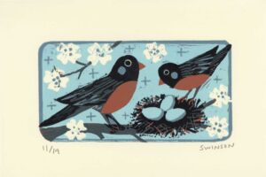 Robins- Reduction Woodcut